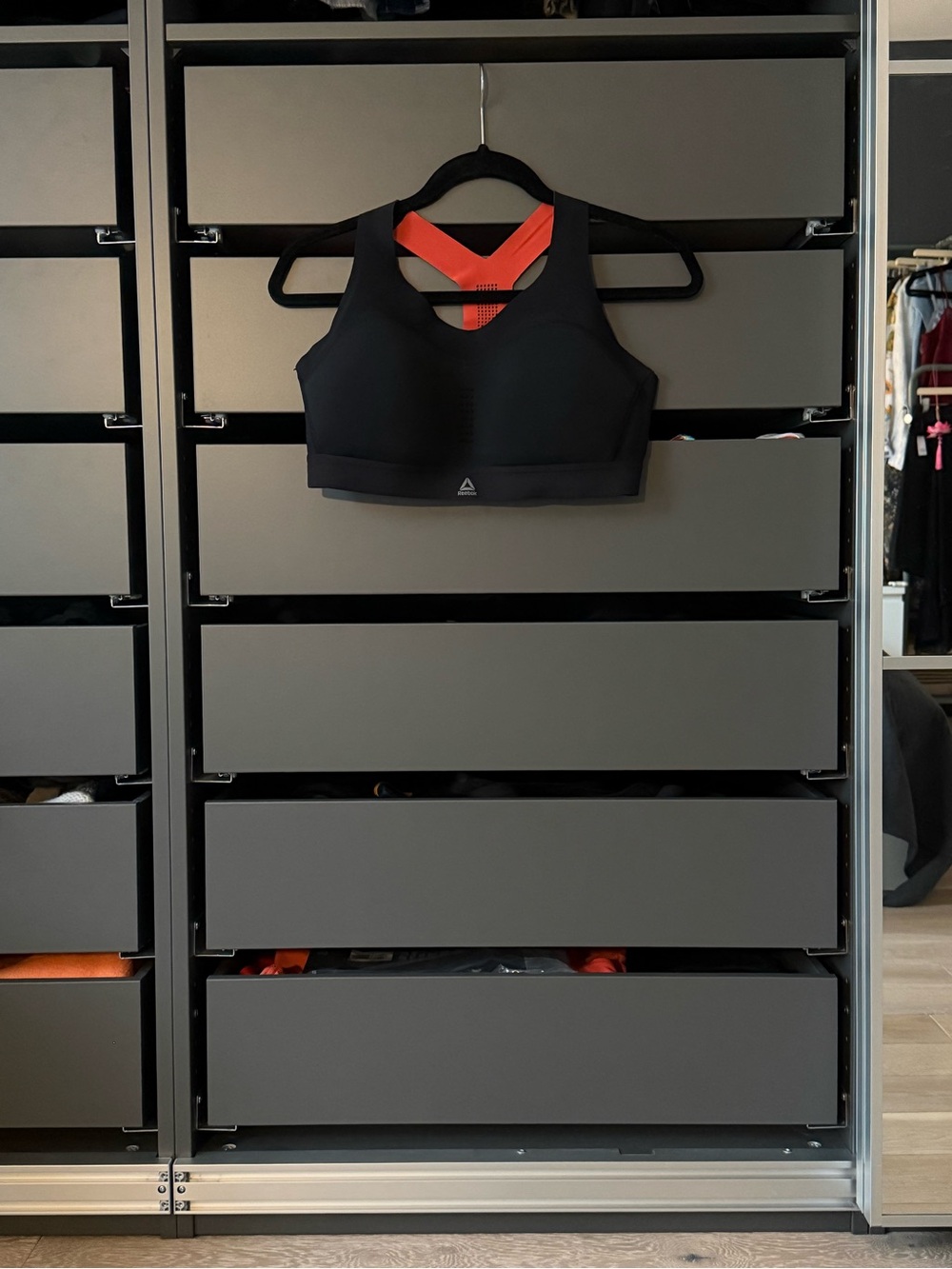 Reebok Black Sports Bra